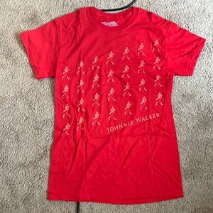 NEW Johnnie Walker Scotch Whiskey RED Tee Shirt